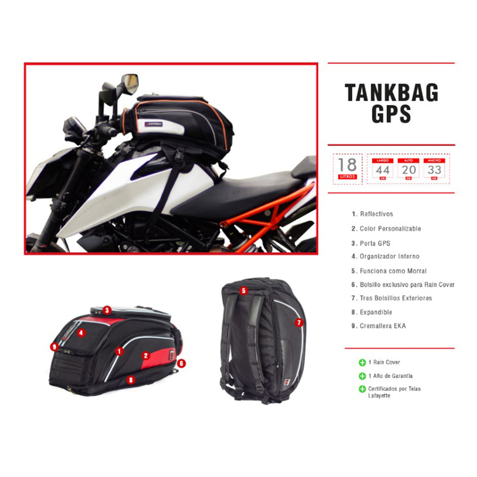 Tankbag GPS - Maleta de Tanque para Motos