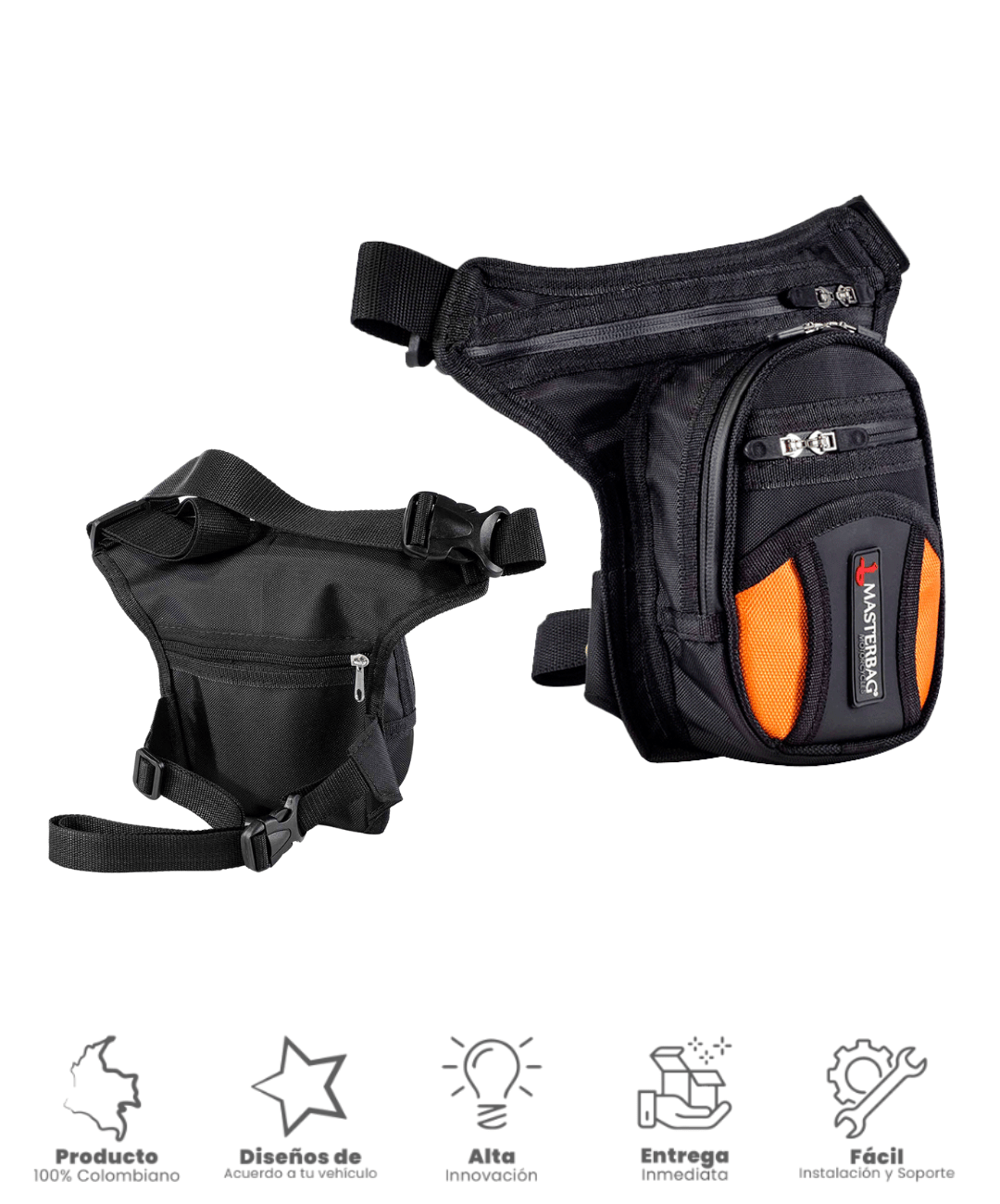 Pierneras deportivas para Moto | Mochila Piernera