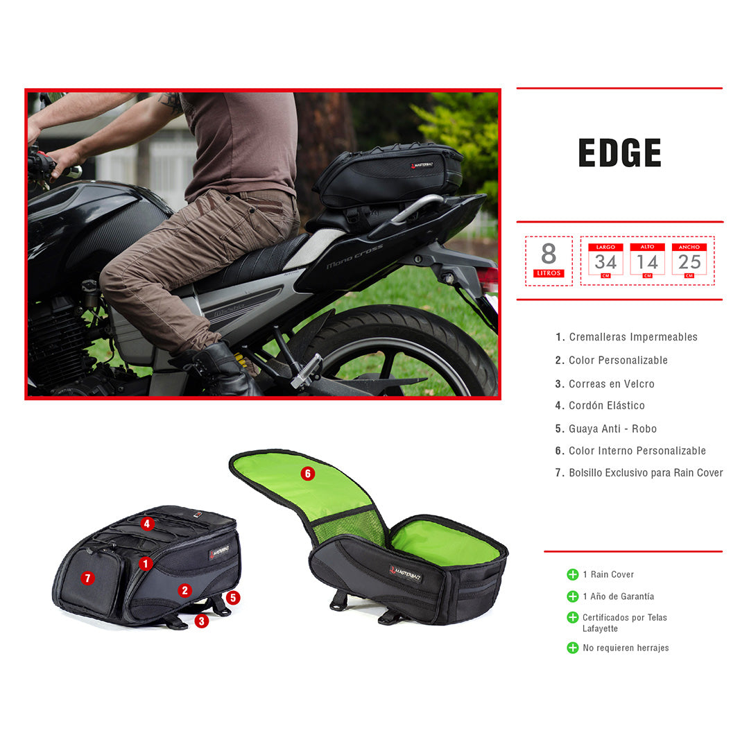 PortaImpermeable Edge | Maleta Impermeable para Motocicleta