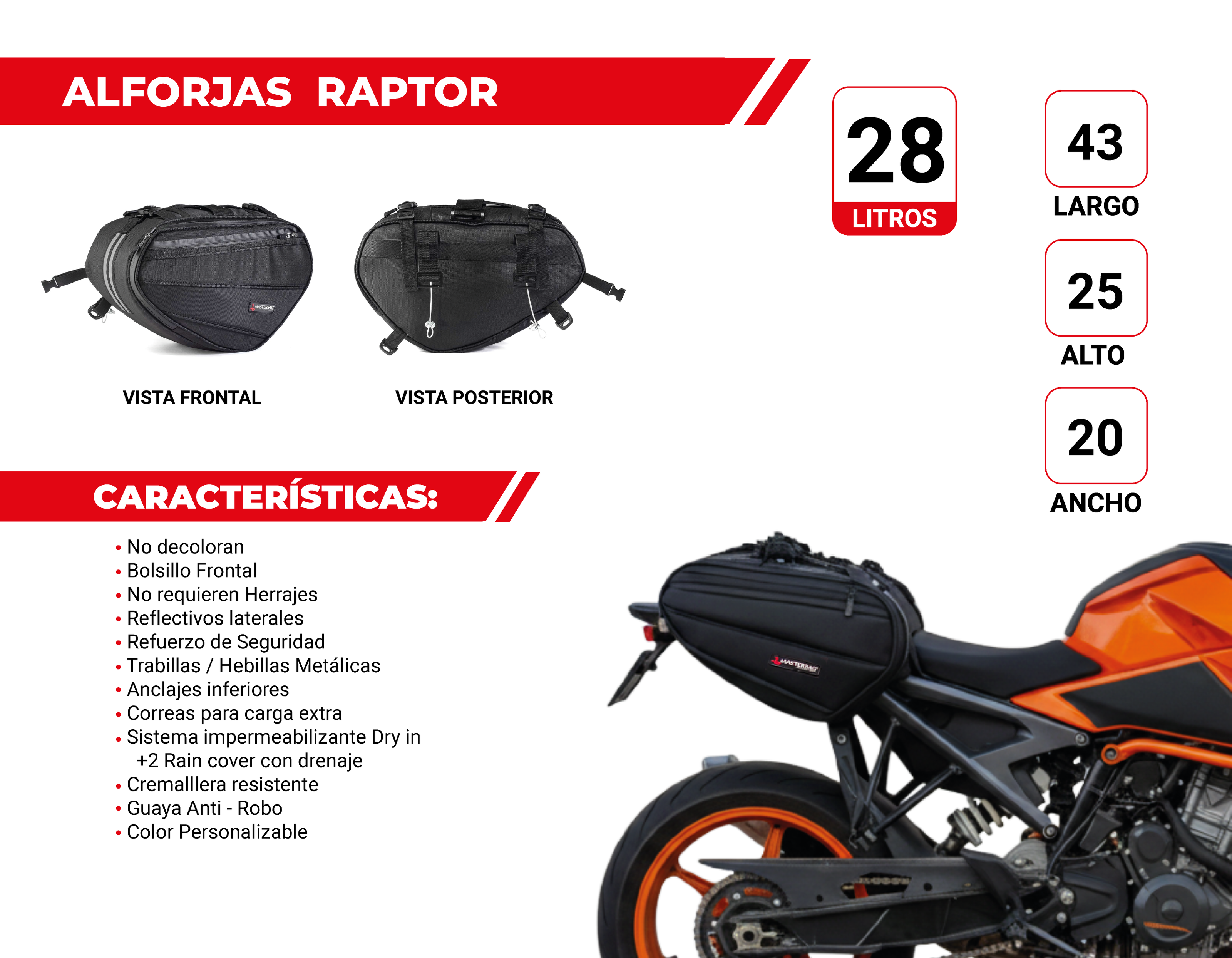 Alforjas Raptor