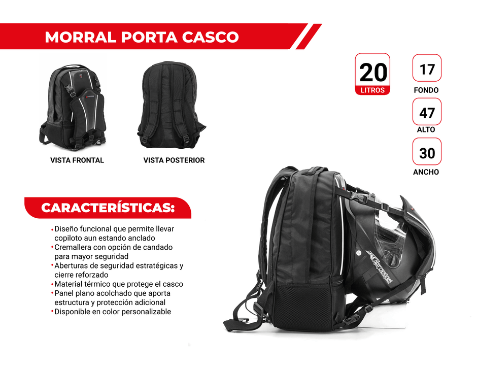 Morral Porta Casco