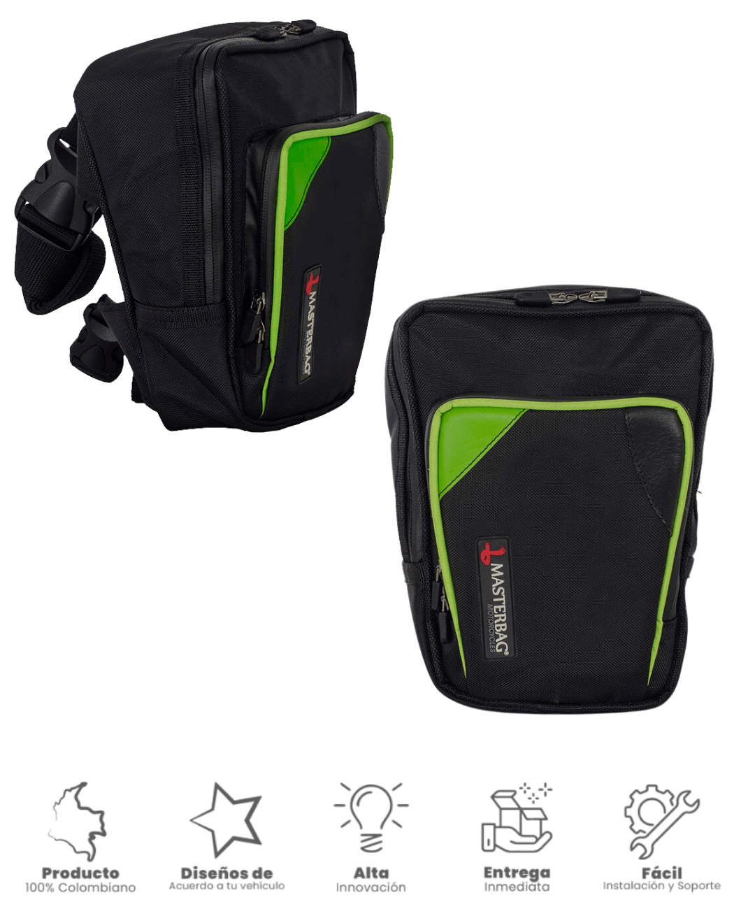 Pierneras deportivas para Moto | Mochila Piernera