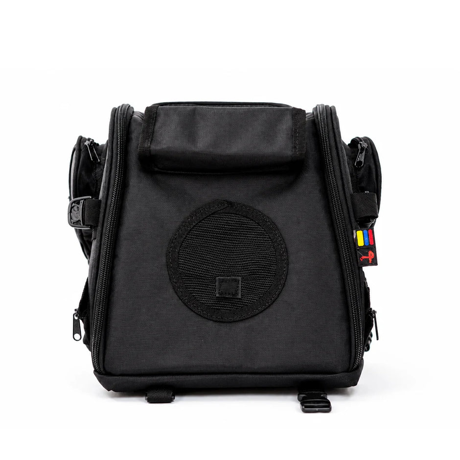 Maleta para mascotas en moto talla grande, vista posterior, PetBag Masterbag