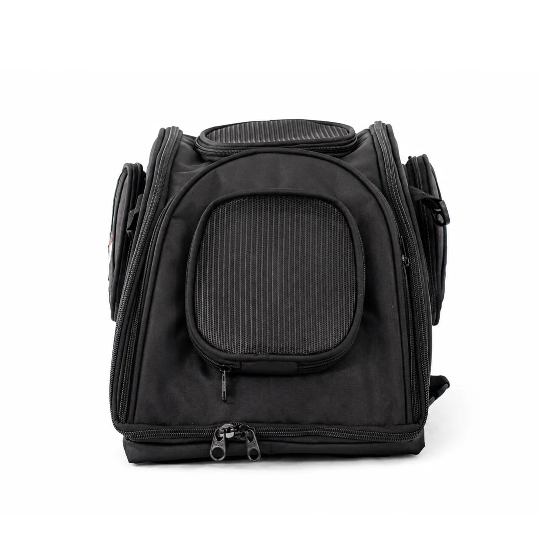 Maleta para mascotas en moto talla grande, vista frontal, PetBag Masterbag
