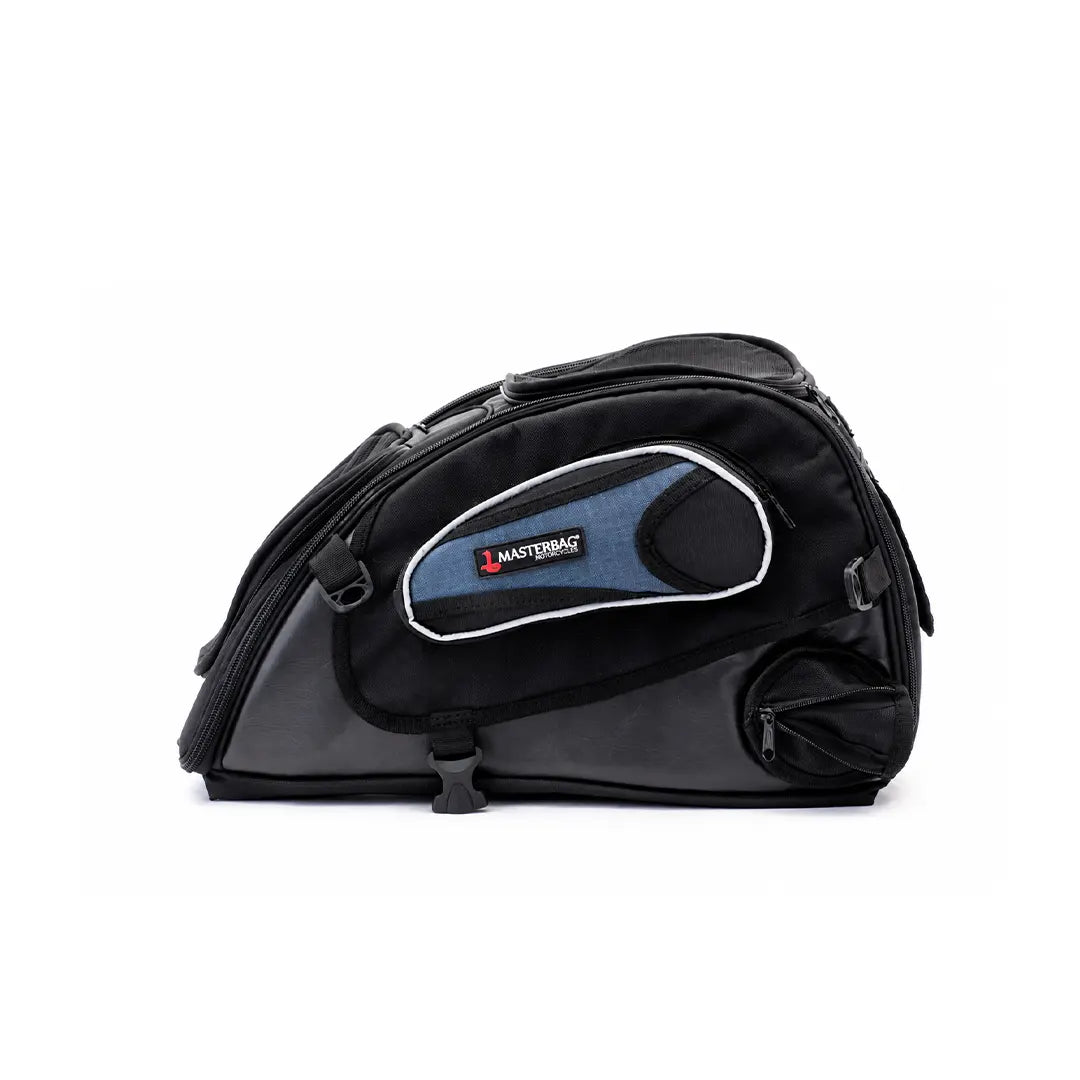Maleta para mascotas en moto talla mediana, vista lateral, PetBag Masterbag