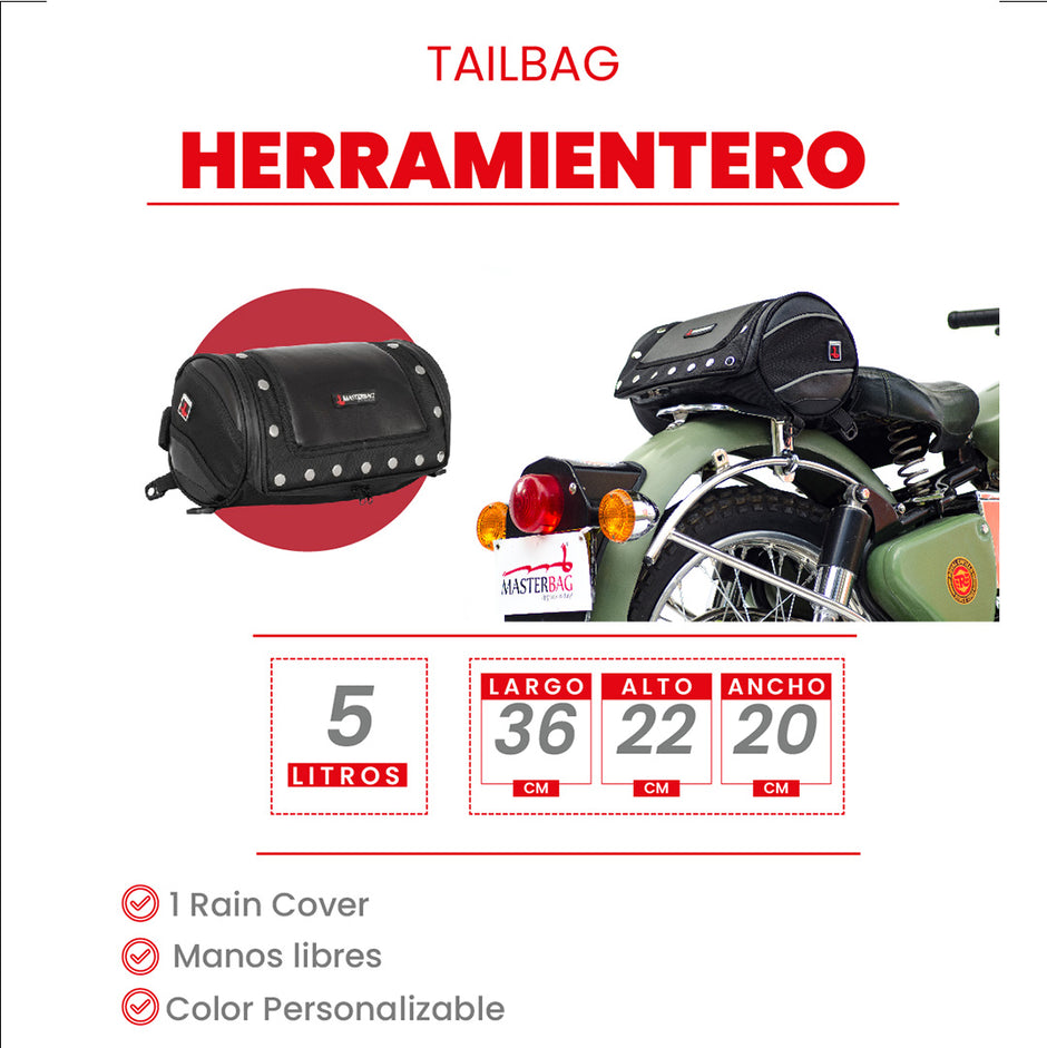 Herramientero | Maleta Impermeable para Moto Masterbag