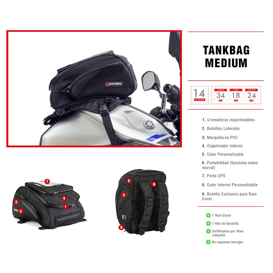 TankBag Medium | Bolsa para Motocicleta